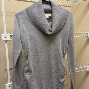 Michael Kors Silver Cowl Neck Sweater
